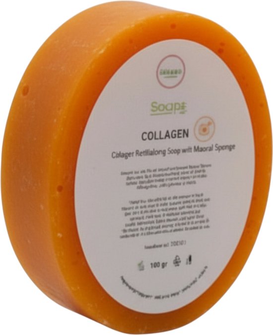 2x Collageen Spons Zeep – 100% Natuurlijke Collageen Zeep met Spons | Hydrateert, Verzacht & Verzorgt – Voor Gezicht & Lichaam