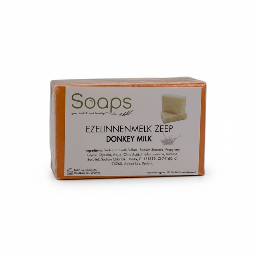3x Natuurlijke Glycerine Zeep - Ezelinnenmelk Zeep met Honing - 125g p/s Olijfzeep.com