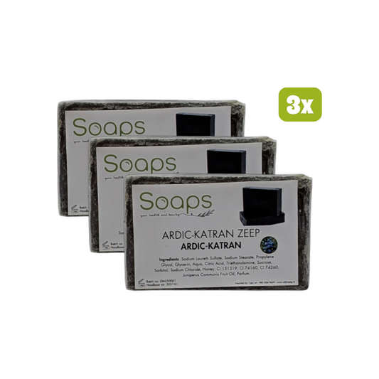 3x Natuurlijke Glycerine Zeep -Ardıç Katran Zeep met Jeneverbesolie en Honing 125g p/s Olijfzeep.com