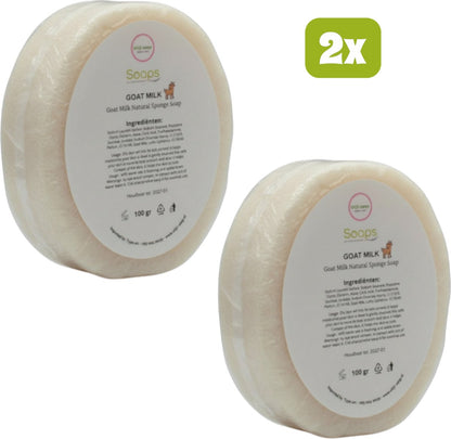 2x Goat Milk Natural Sponge Soap – 100% Natuurlijke Geitenmelk Zeep met Spons | Hydrateert, Verzacht & Verzorgt – Voor Gezicht & Lichaam Merk:Soaps •      5,0 Bekijk 1 review • Delen