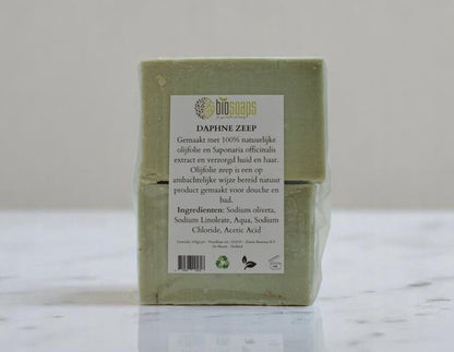 Natuurlijke Daphne Zepen – Cadeau Set - Handmade Olijfzeep – Voor Huid & Haar – Handgemaakt - 4x 125g - Zeepjes - Zeep - Zeeptabletten