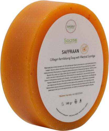 2x Saffraan Spons Zeep – 100% Natuurlijke Saffraan Zeep met Spons | Hydrateert, Verzacht & Verzorgt – Voor Gezicht & Lichaam