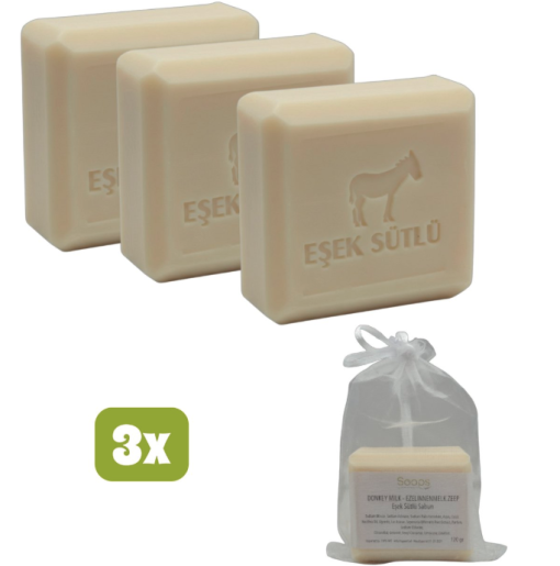 Handgemaakte Gestampte Steen Zeep met Ezelinnenmelk & Olijfolie